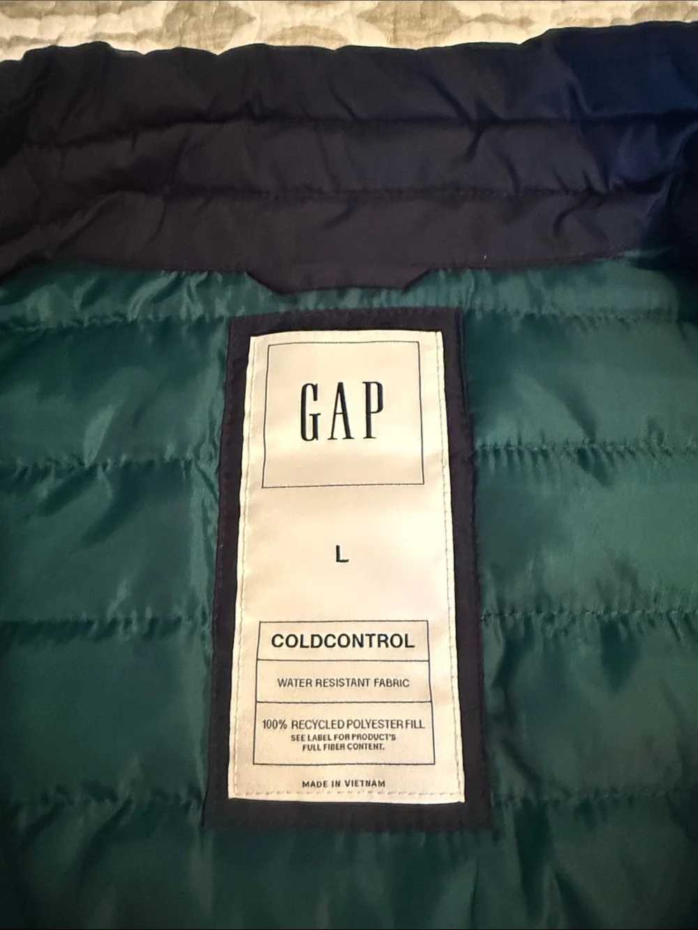 GAP Men's Navy Quilted Puffer Vest
